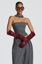 Frankie Gloves - Burgundy - Napalia
