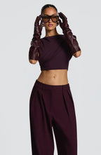 Frankie Gloves - Plum - Napalia