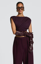 Frankie Gloves - Plum - Napalia
