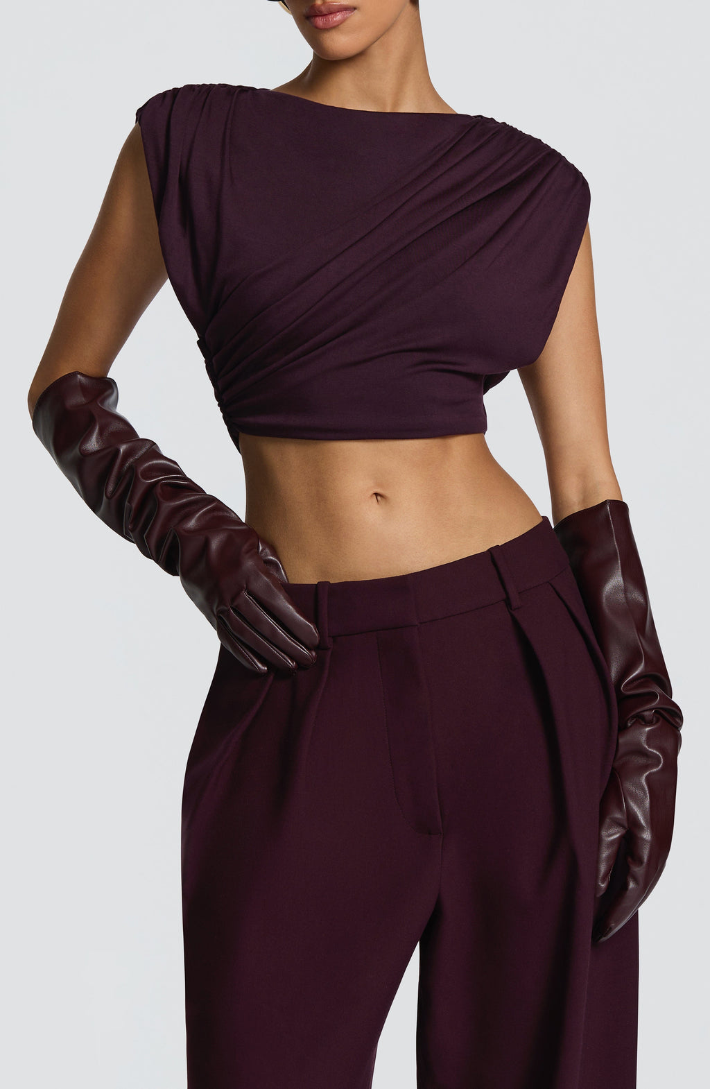 Frankie Gloves - Plum - Napalia