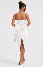 Freja Mini Dress - Ivory - Napalia