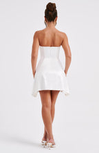 Freja Mini Dress - Ivory - Napalia