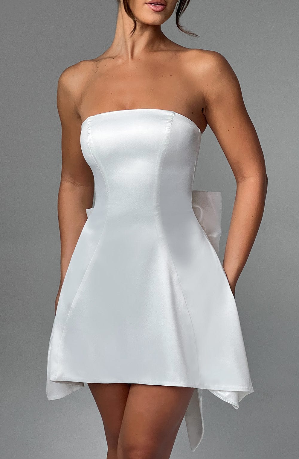 Freja Mini Dress - Ivory - Napalia