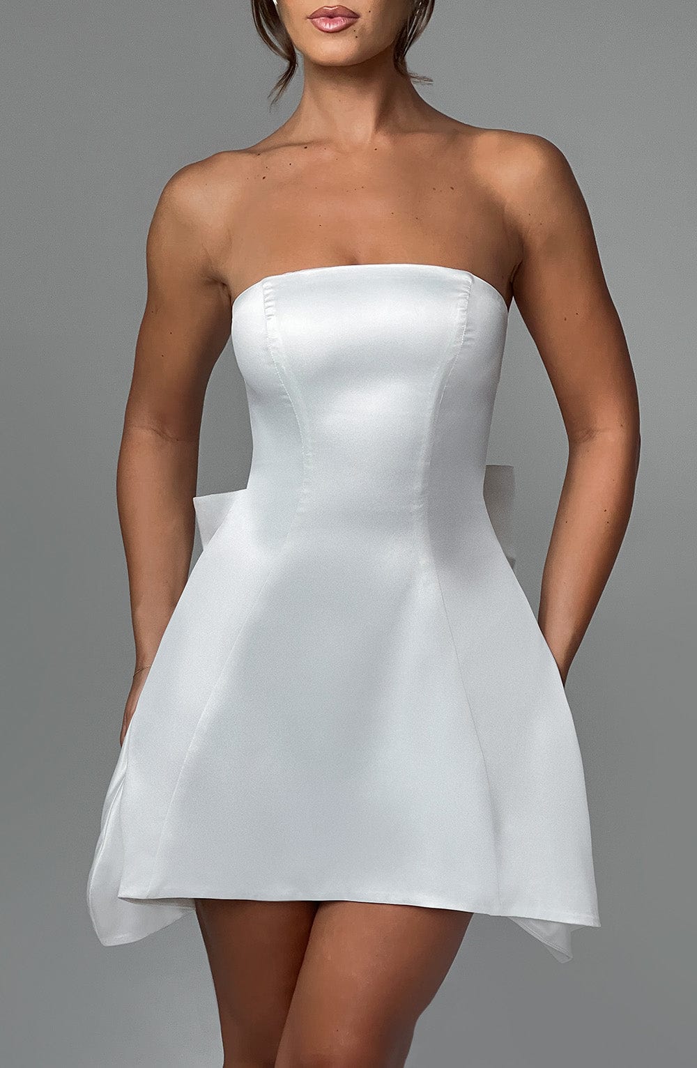 Freja Mini Dress - Ivory - Napalia