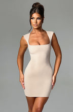 Frida Mini Dress - Nude - Napalia