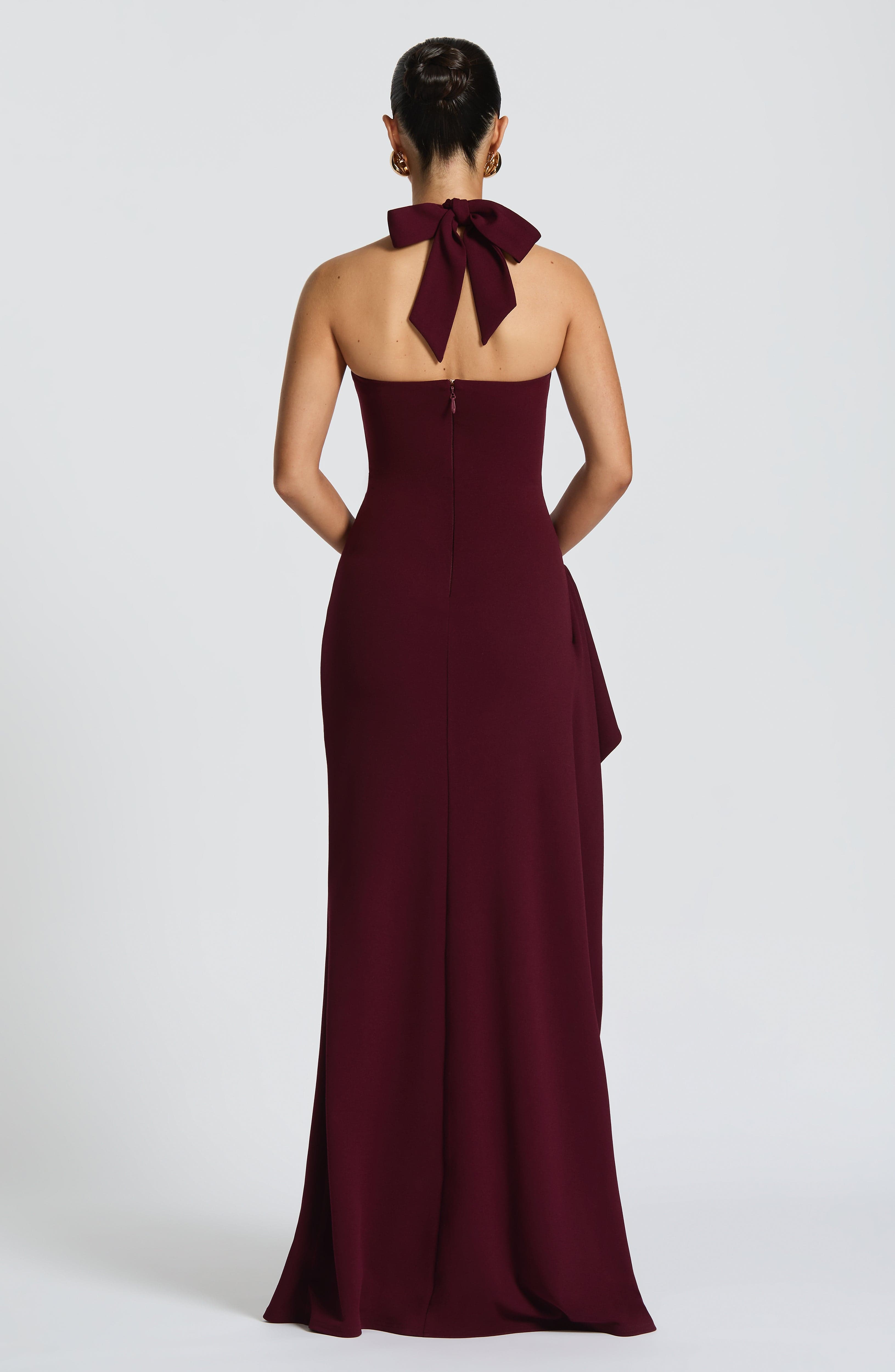 Genette Maxi Dress - Cherry Lacquer - Napalia