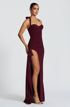 Genette Maxi Dress - Cherry Lacquer - Napalia