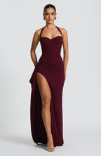 Genette Maxi Dress - Cherry Lacquer - Napalia