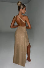 Genevieve Maxi Dress - Gold Sparkle - Napalia