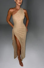 Genevieve Maxi Dress - Gold Sparkle - Napalia