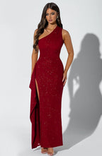 Genevieve Maxi Dress - Red Sparkle - Napalia