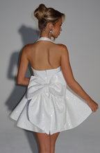 Georgette Mini Dress - Ivory - Napalia