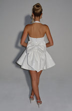 Georgette Mini Dress - Ivory - Napalia