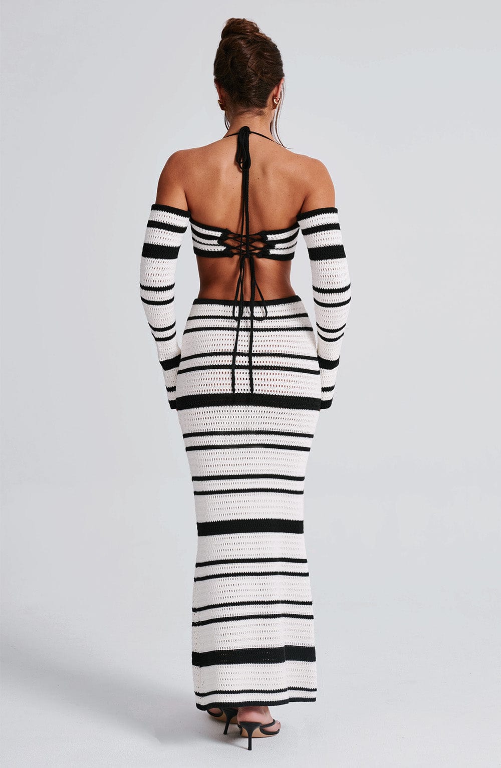 Georgia Maxi Skirt - Black/White - Napalia