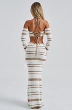 Georgia Top - Beige/White - Napalia