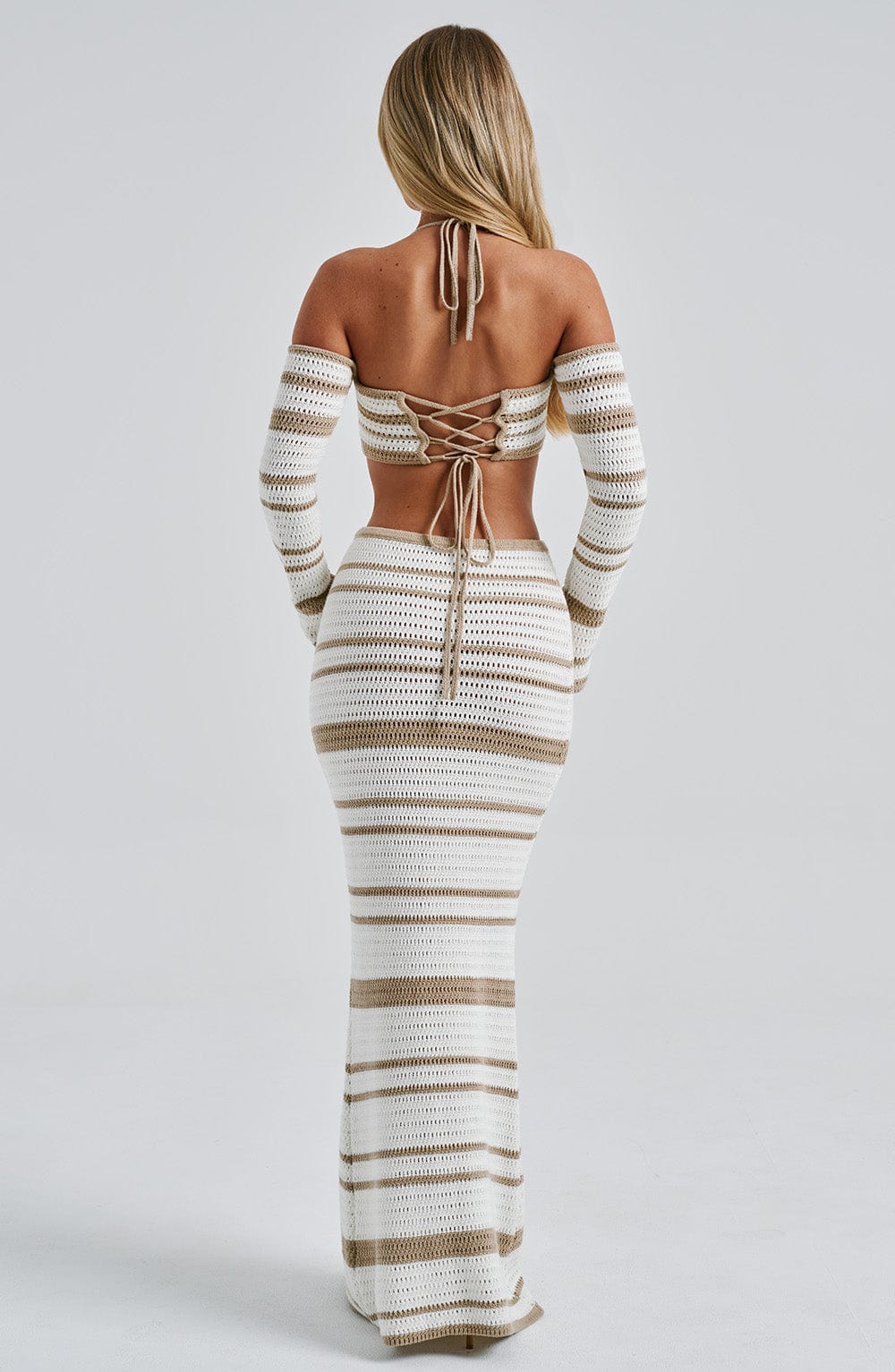 Georgia Top - Beige/White - Napalia