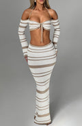 Georgia Top - Beige/White - Napalia