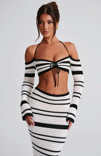 Georgia Top - Black/White - Napalia