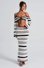 Georgia Top - Black/White - Napalia