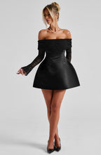 Georgianna Mini Dress - Black - Napalia