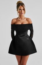 Georgianna Mini Dress - Black - Napalia