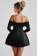 Georgianna Mini Dress - Black - Napalia