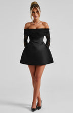Georgianna Mini Dress - Black - Napalia