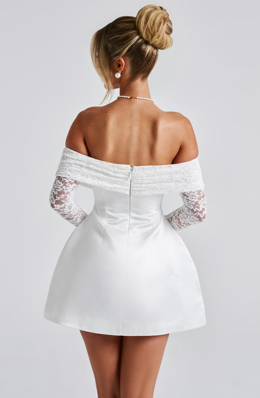 Georgianna Mini Dress - Ivory - Napalia