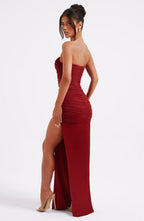 Giovanna Maxi Dress - Wine - Napalia