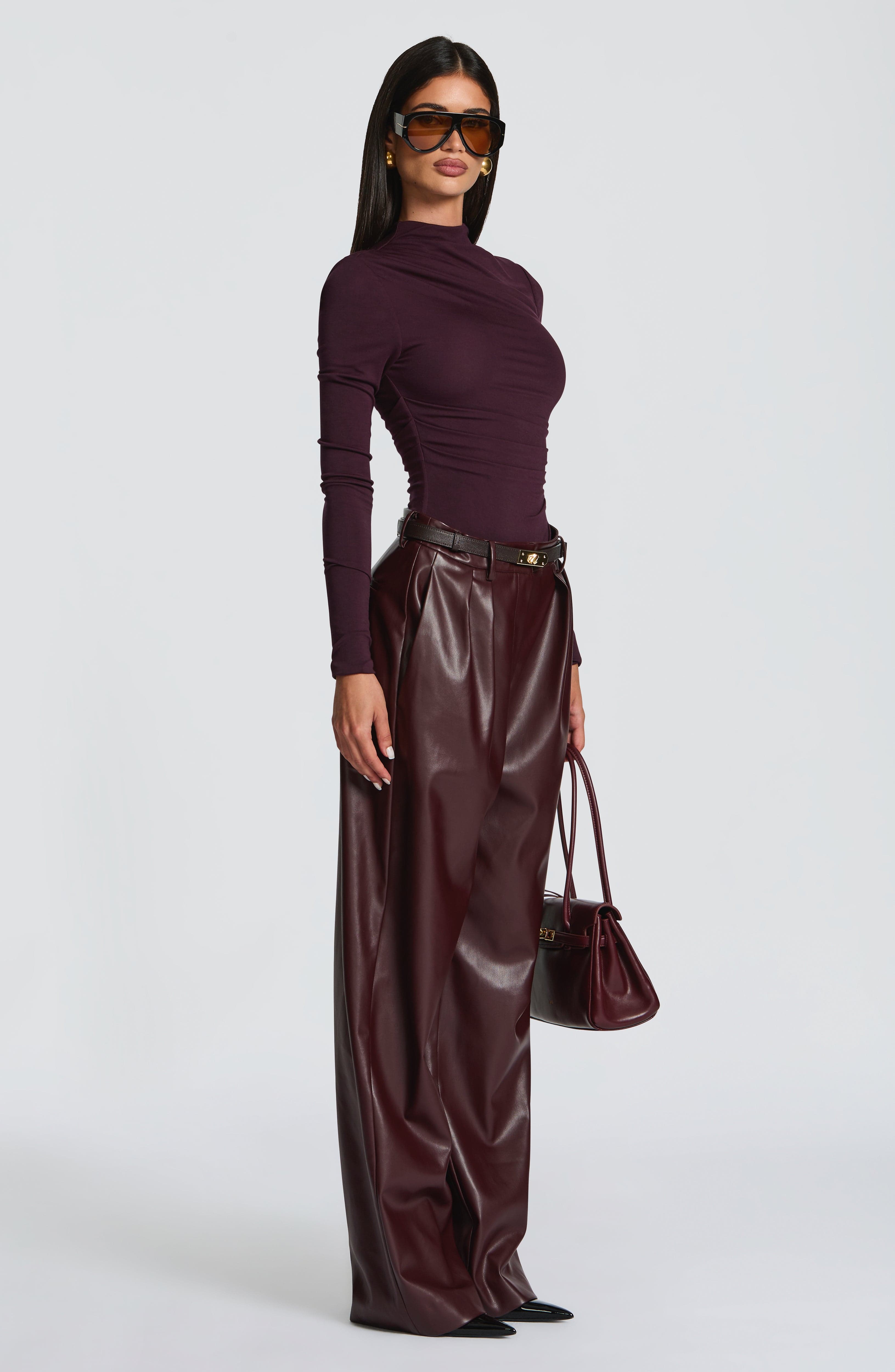 Glenda Pants - Plum - Napalia