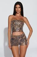 Goldie Shorts - Sequin Leopard Print - Napalia