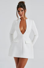 Greta Mini Dress - Ivory - Napalia