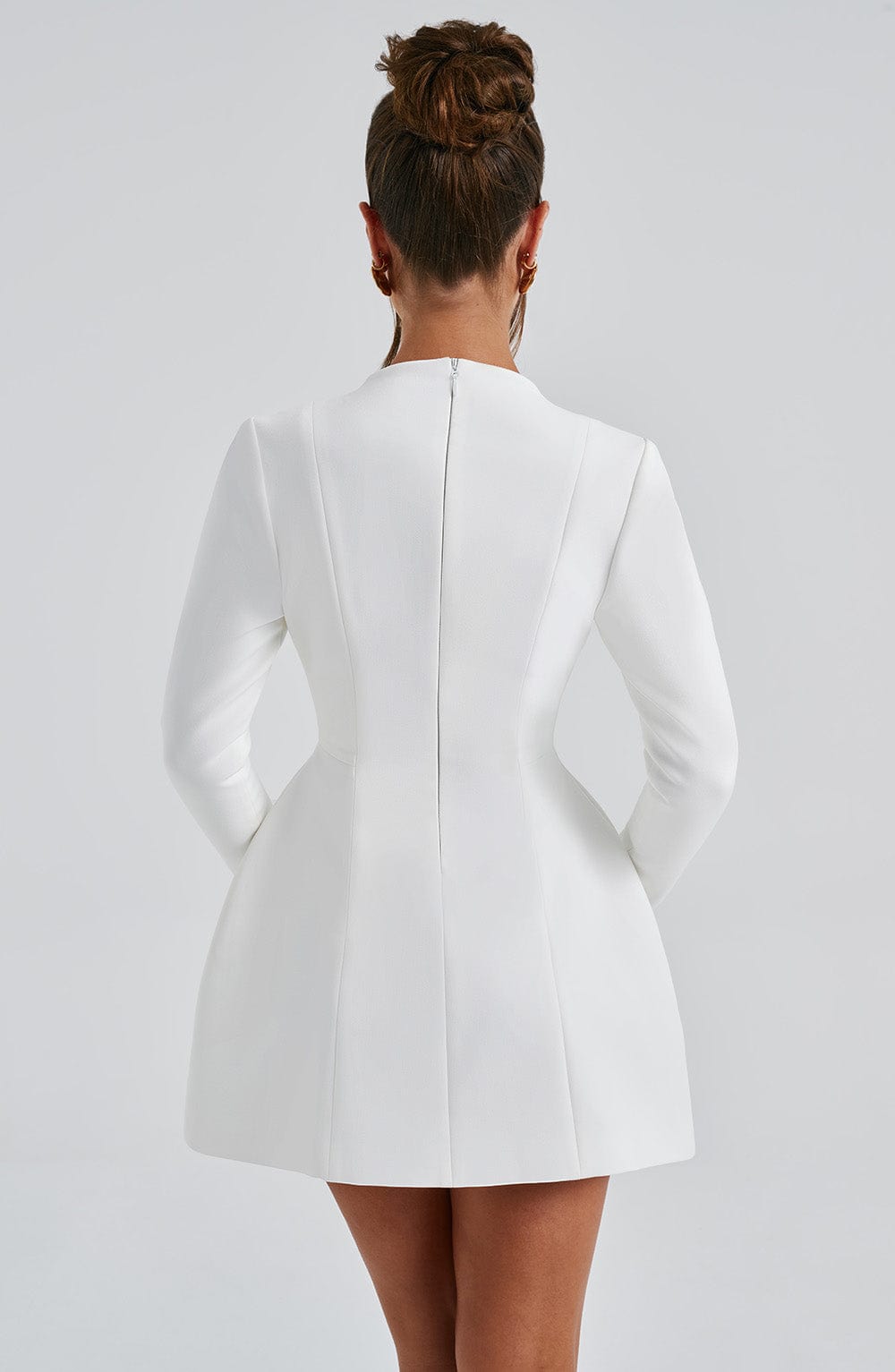 Greta Mini Dress - Ivory - Napalia