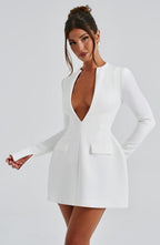 Greta Mini Dress - Ivory - Napalia