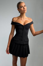 Gretchen Mini Skirt - Black - Napalia