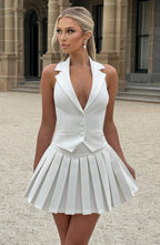 Gretchen Mini Skirt - Ivory - Napalia