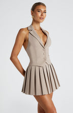 Gretchen Mini Skirt - Taupe - Napalia