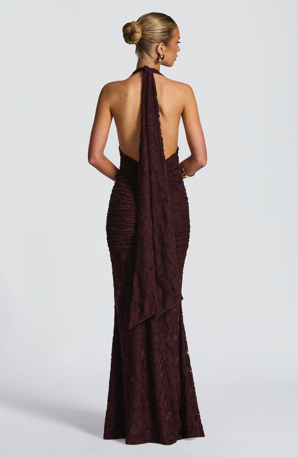 Guinevere Maxi Dress - Plum Brown - Napalia