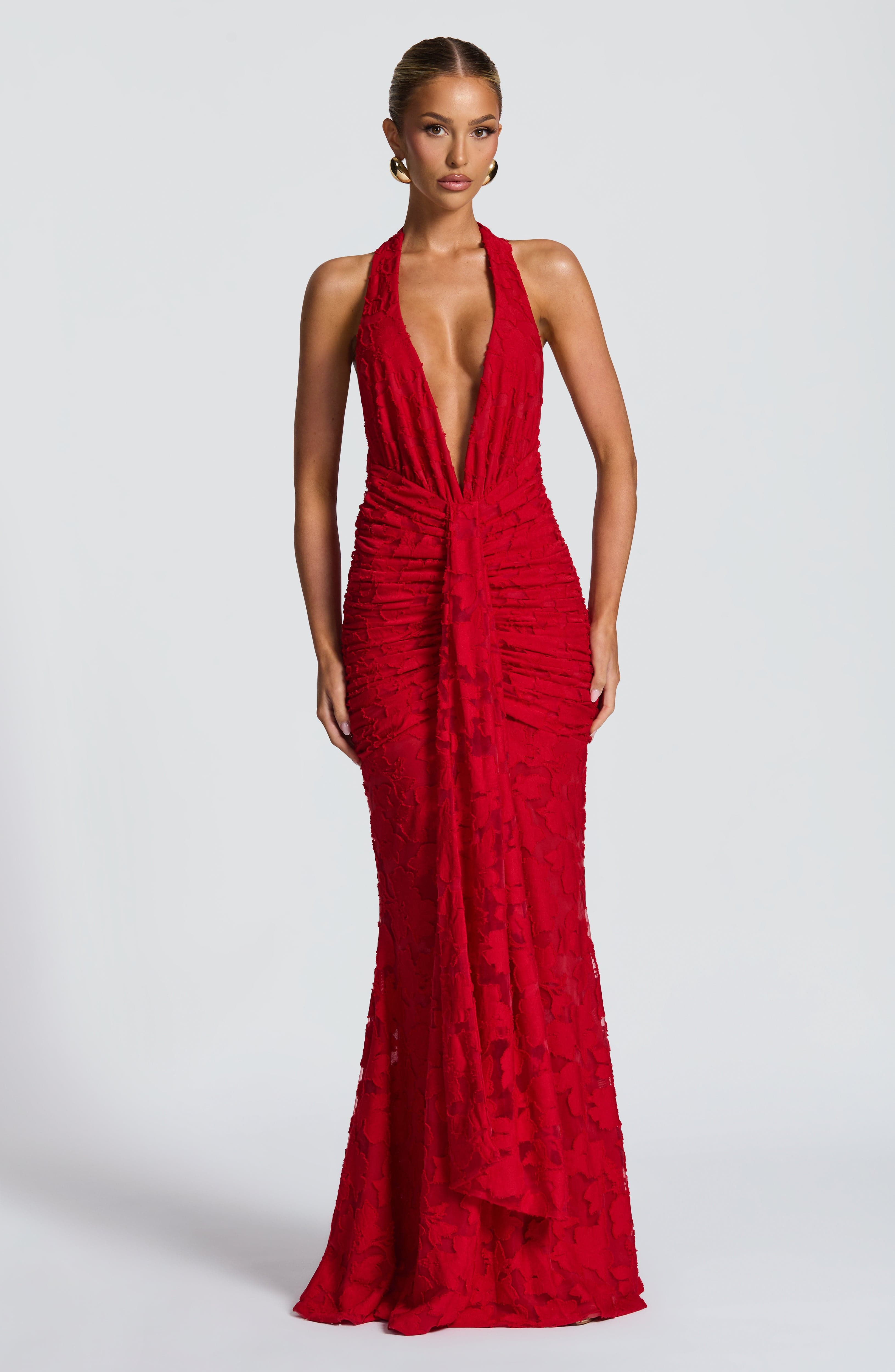 Guinevere Maxi Dress - Red - Napalia