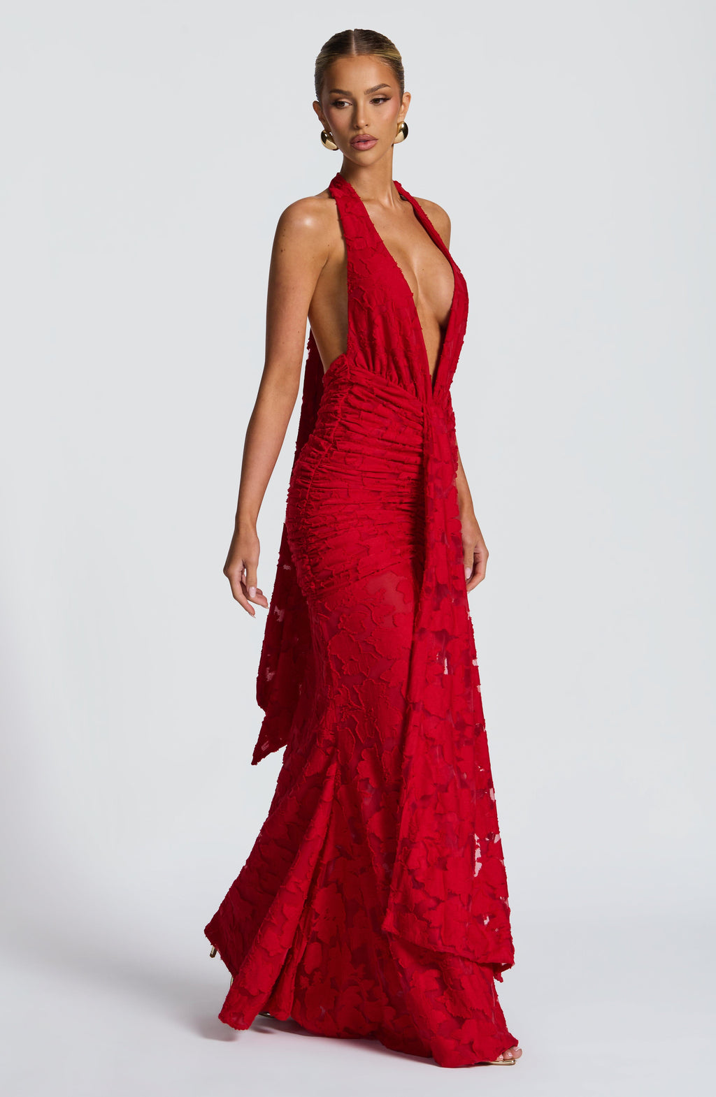 Guinevere Maxi Dress - Red - Napalia