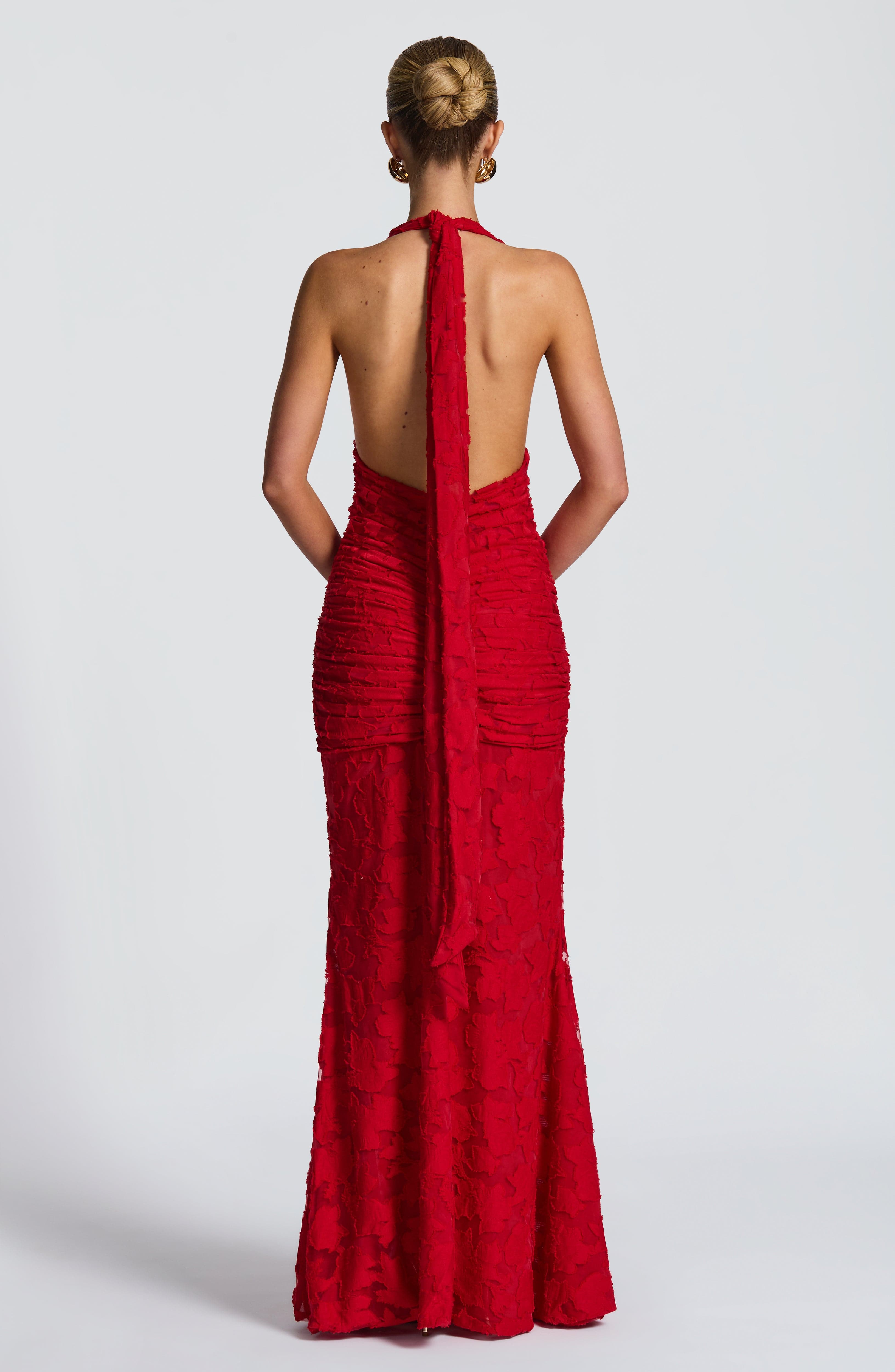 Guinevere Maxi Dress - Red - Napalia