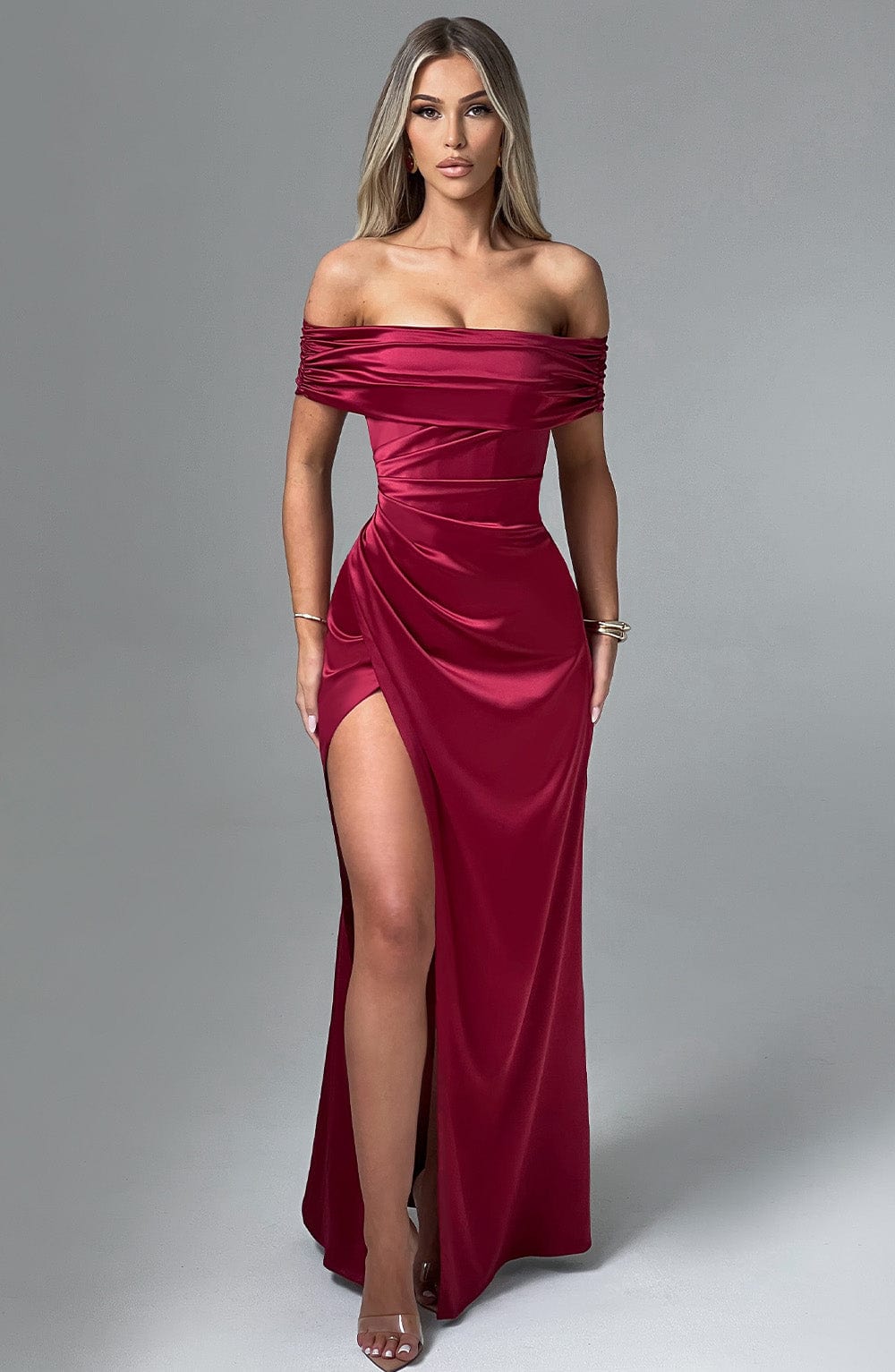 Gwendolyn Maxi Dress - Burgundy - Napalia