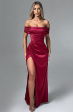 Gwendolyn Maxi Dress - Burgundy - Napalia