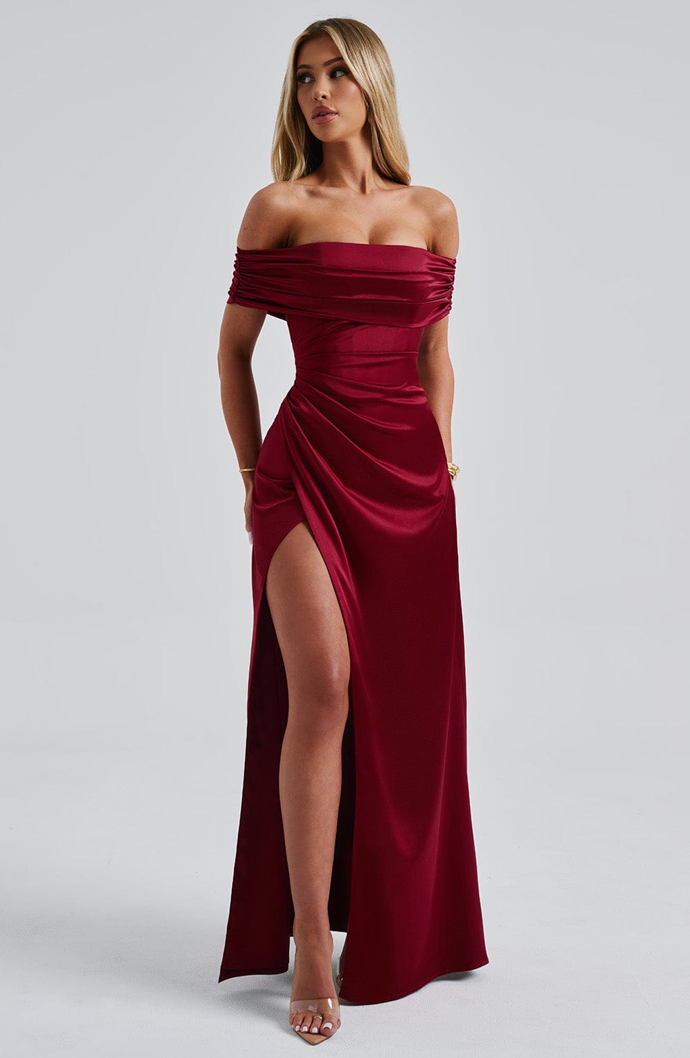 Gwendolyn Maxi Dress - Burgundy - Napalia