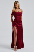 Gwendolyn Maxi Dress - Burgundy - Napalia