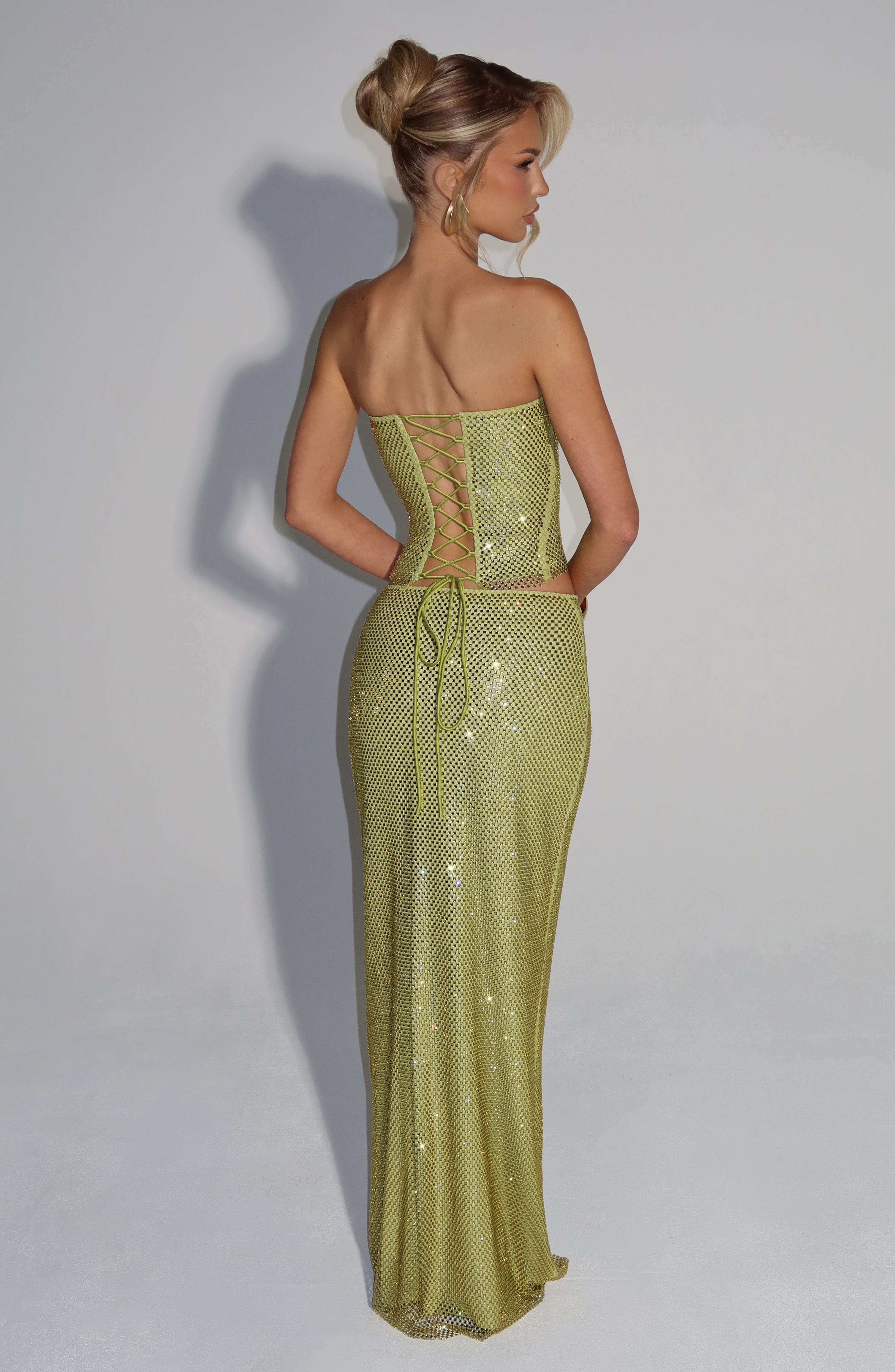 Hali Maxi Skirt - Olive - Napalia