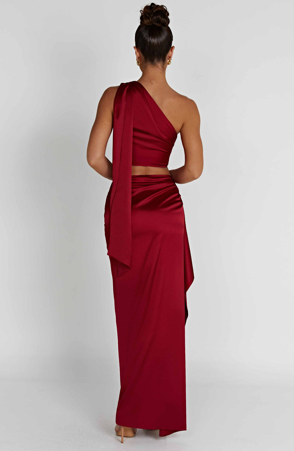 Halsey Maxi Skirt - Wine - Napalia