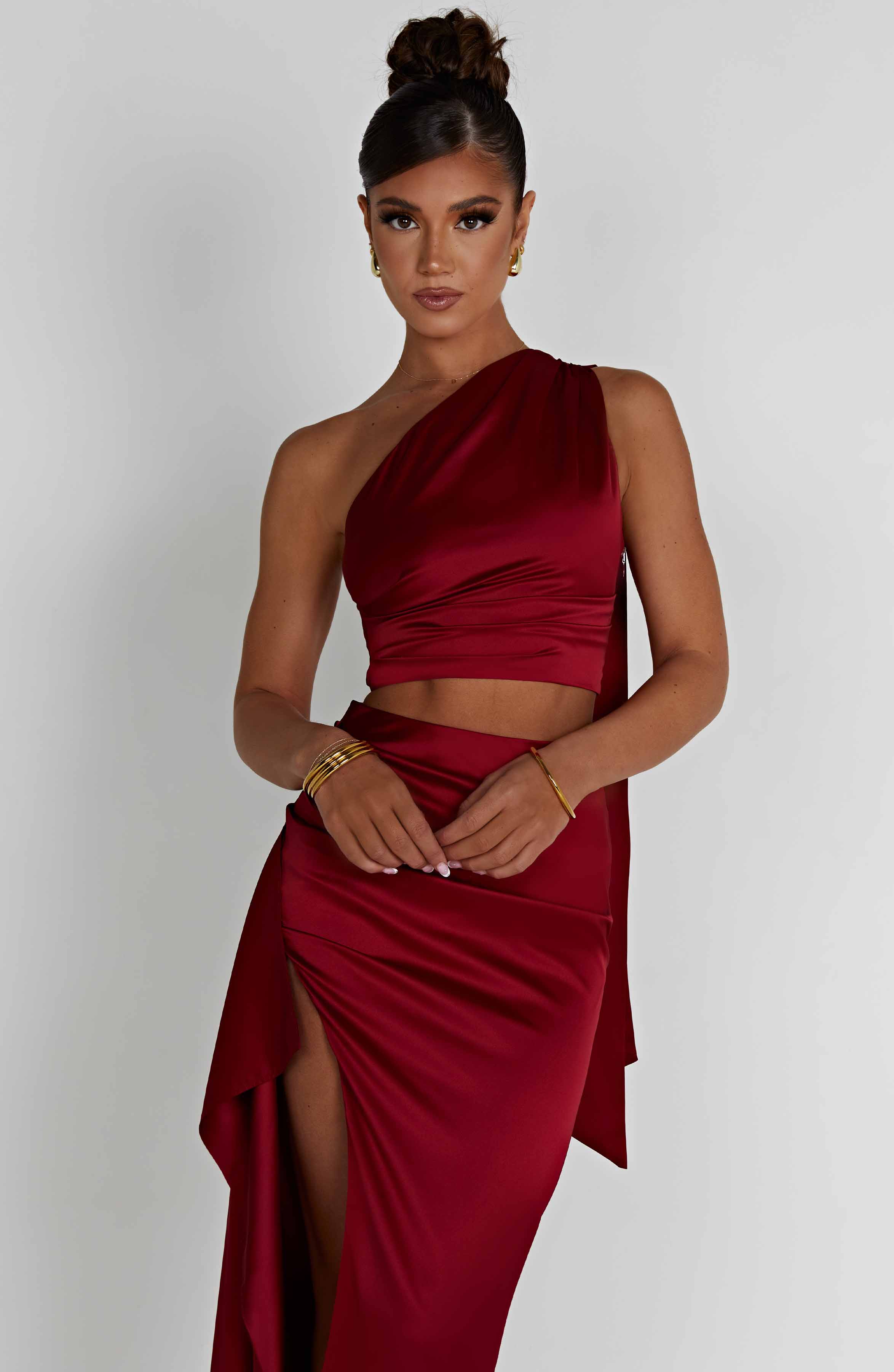 Halsey Top - Wine - Napalia
