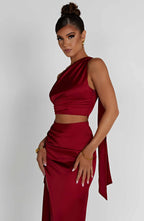 Halsey Top - Wine - Napalia