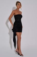 Hannah Mini Dress - Black Sparkle - Napalia